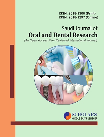 Saudi Journal of Oral and Dental Research